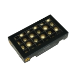 Bombki Szklane 25mm Kartonik kpl. 24szt Błysk/Mat - Jasny Złoty