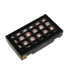 Bombki Szklane 25mm Kartonik kpl. 24szt Błysk/Mat - Pudrowy Różowy