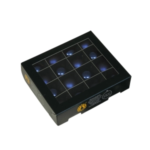 Bombki Szklane 30mm Kartonik kpl. 16szt Błysk/Mat - Granatowy