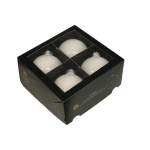 Bombki Szklane 100mm Kartonik kpl. 4szt Opal - Biały