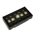 Bombki Szklane 40mm Kartonik kpl. 15szt Błysk/Mat/Opal - Naturalny