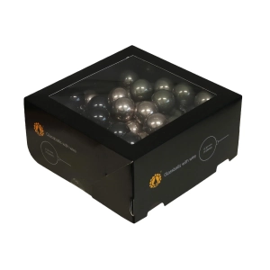 Bombki Szklane na Druciku 30mm Kartonik kpl. 72szt Błysk - Juniper