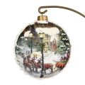 Bombka Medalion Decoupage 12cm