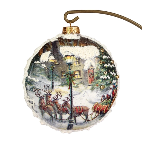 Bombka Medalion Decoupage 12cm