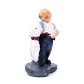Figurka Dekoracyjna Babcia/Dziadek z Psem 8cm kpl. 4szt