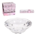 Świecznik Szklany na Tealight  7x2,5cm kpl. 3szt
