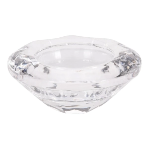 Świecznik Szklany na Tealight  7x2,5cm kpl. 3szt