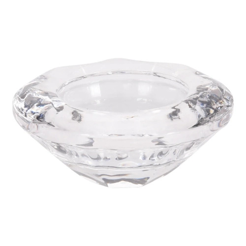 Świecznik Szklany na Tealight  7x2,5cm kpl. 3szt