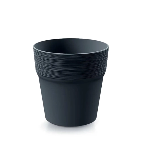 Doniczka Plastikowa Furu Round 14,7x14,5cm - Antracyt