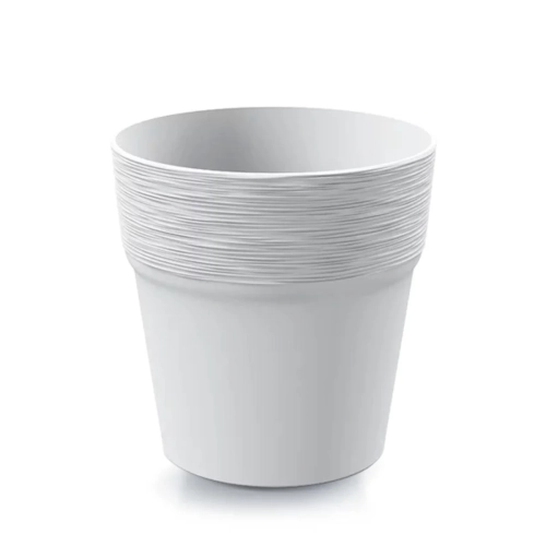 Doniczka Plastikowa Furu Round 17,5x17,5cm - Biały
