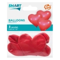 Balony Serca Czerwone 25cm kpl. 3szt