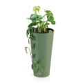 Doniczka Tubus Slim ECO Wood z Wkładem 38cm - Zielony