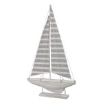 Żaglówka Drewniana 32x54,5cm - Biały
