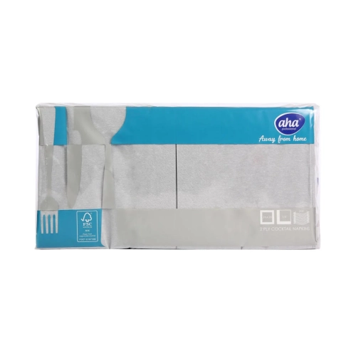 Serwetki AHA kpl. 200szt 24x24cm 2warstwy - Szary