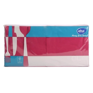Serwetki AHA kpl. 250szt 33x33cm 2warstwy - Bordowy