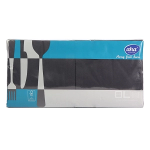 Serwetki AHA kpl. 250szt 33x33cm 2warstwy - Czarny