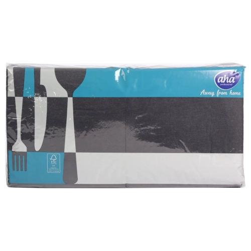Serwetki AHA kpl. 500szt  33x33cm 1warstwa - Czarny