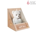 Świeca Figurka Bear Shiny Heart 7cm - 3 wzory