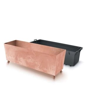 Doniczka Plastikowa Urbi Case Beton Effect 77x23cm - Terakota