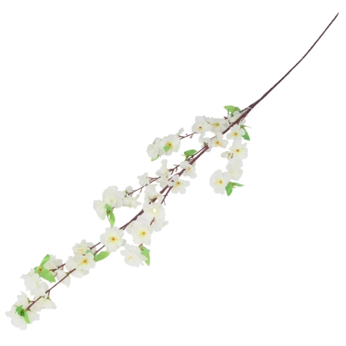 Sztuczna Gałąź Jabłoni 120cm - Białe Kwiaty