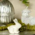 Figurka Zając Ceramiczny 4,5cm - Biały