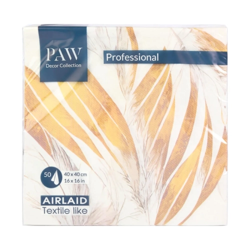 Serwetki Flizelinowe PAW Professional Airlaid Angel Feathers kpl. 50szt 