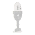 Kielich Styropianowy IHS z Brokatem 78cm - Srebrny