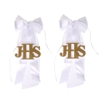 Stroik Kokarda IHS z Brokatem 55cm kpl. 2szt