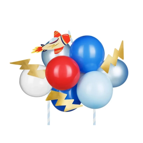 Balonowy Topper na Tort Samolot 29cm