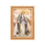 Obrazek Matka Boska Niepokalana 17x12cm - Złota Ramka