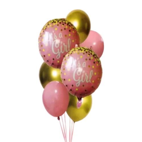 Balony Zestaw It's A Girl 7 Elementów