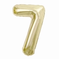 Balon Foliowy 85cm Cyfra 7 - Szampan
