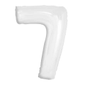 Balon Foliowy 92cm Cyfra 7 - Biały
