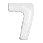 Balon Foliowy 92cm Cyfra 7 - Biały