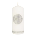 Świeca Słupek Hostia Srebrna 6x15cm 