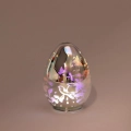Jajko Szklane LED Ptaki 7x9,5cm - Multi
