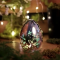 Jajko Szklane LED Ptaki 7x9,5cm - Multi