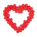 Balony Girlanda Serce ze Stelażem - Czerwony