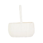 Osłonka Koszyk Owalny Taśma 14x24cm - Biały