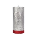 Świeca Desire Słupek 7x15cm - Srebrny