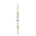 Świeca Liturgiczna Chrzest 42cm NZ - Niebieski/Złoty