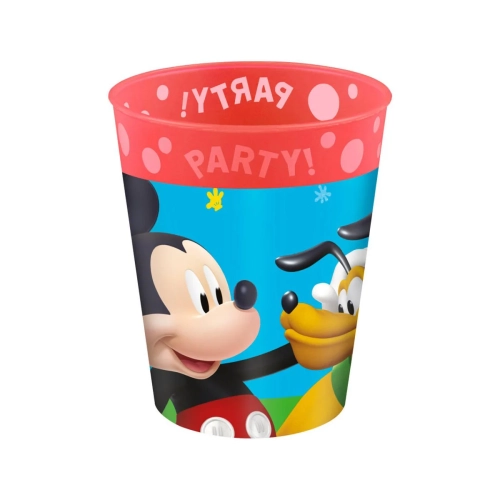 Kubek Wielokrotnego Użytku Mickey i Pluto 250ml - Czerwony