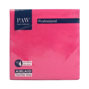 Serwetki Flizelinowe PAW Professional Airlaid kpl. 50szt - Fuksja