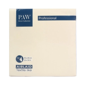 Serwetki PAW Professional Airlaid kpl. 50szt - Kremowy