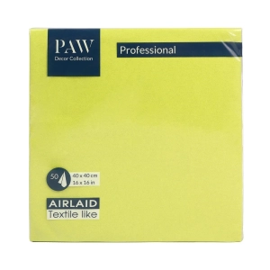 Serwetki PAW Professional Airlaid kpl. 50szt - Limonkowy