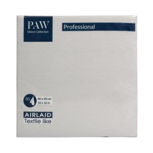 Serwetki PAW Professional Airlaid kpl. 50szt - Srebrny