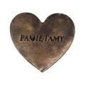 Serce Gipsowe Pamiętamy 15x16cm - 3 kolory