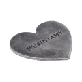 Serce Gipsowe Pamiętamy 15x16cm - 3 kolory