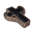 Krzyż Gipsowy Osłonka 21x17cm - 3 kolory