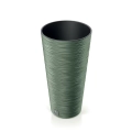 Doniczka Plastikowa Furu Round Slim 25x48cm - Zielony
